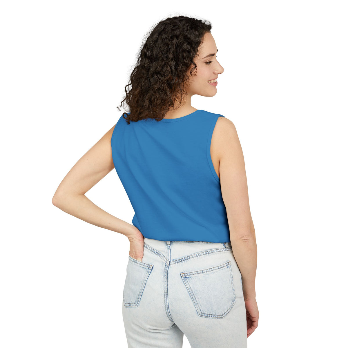 White Belt Garment-Dyed Tank