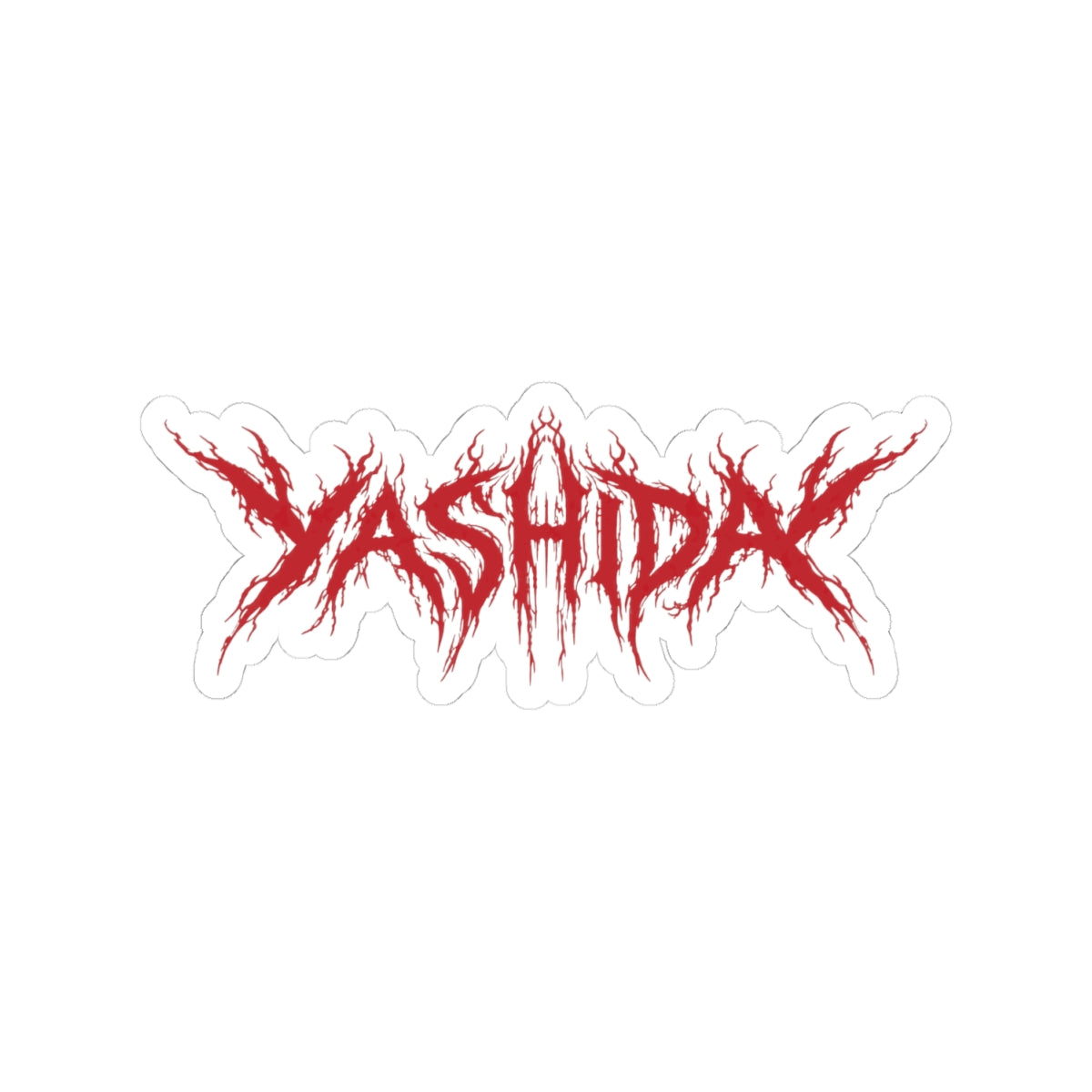 Black Belt Metal Logo Sticker