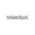 Black Belt Thorn Logo Sticker